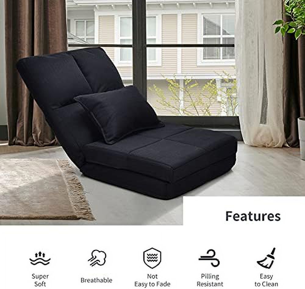 GEROBOOM Folding Sofa Bed with Pillow, Convertible Sleeper Chair for Adults E75308