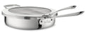 All-Clad D5 Stainless-Steel 4-Qt. Deep Saute Pan with Splatter Screen-
