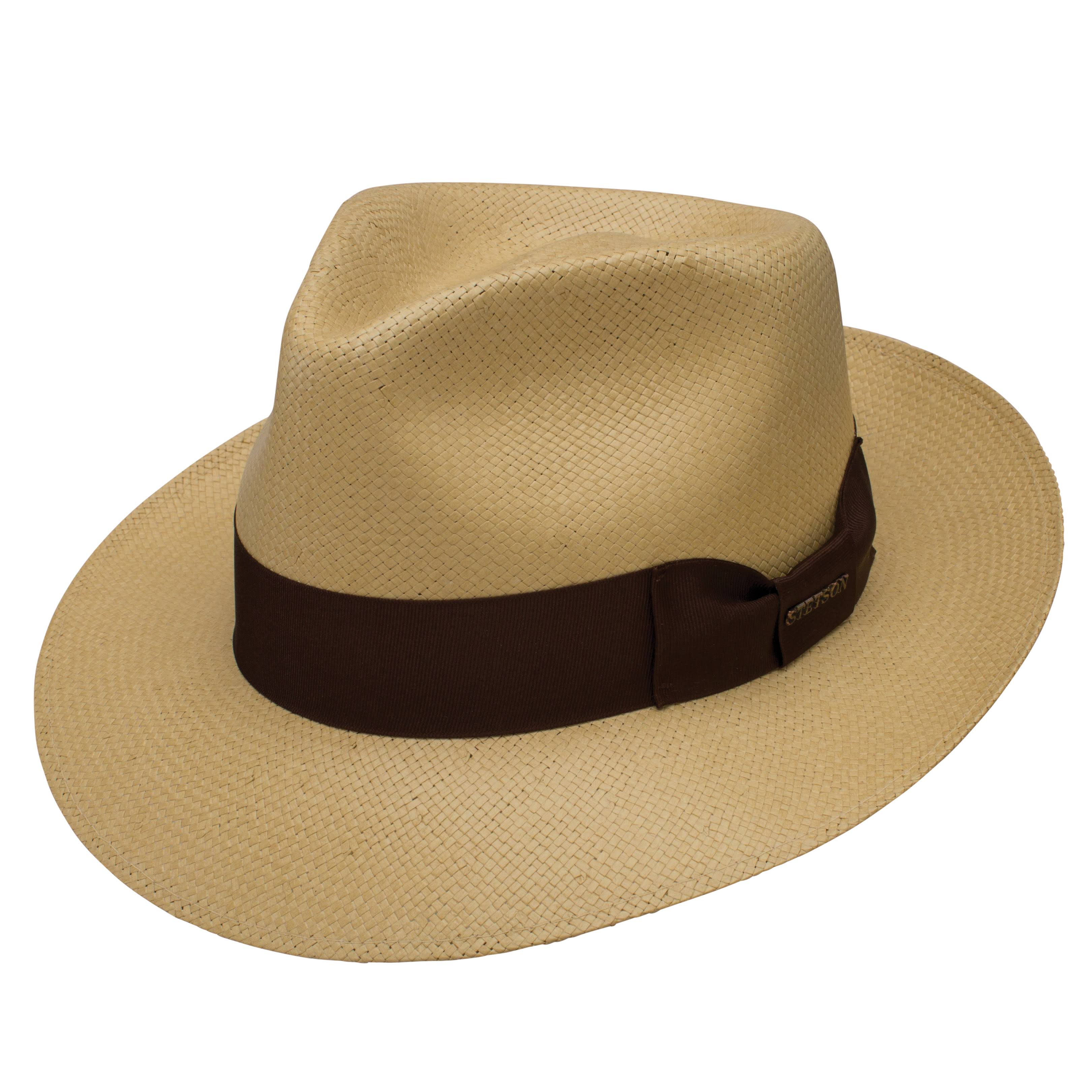 Stetson Adventurer Shantung Fedora Hat Butterscotch Small Z8541