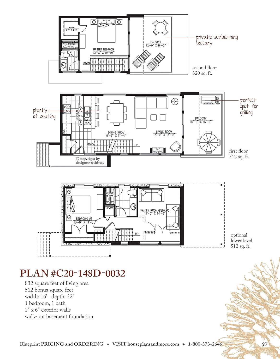 Cozy Cottage & Cabin Designs, Updated 2nd Edition: 200+ Plans for Small Homes O537