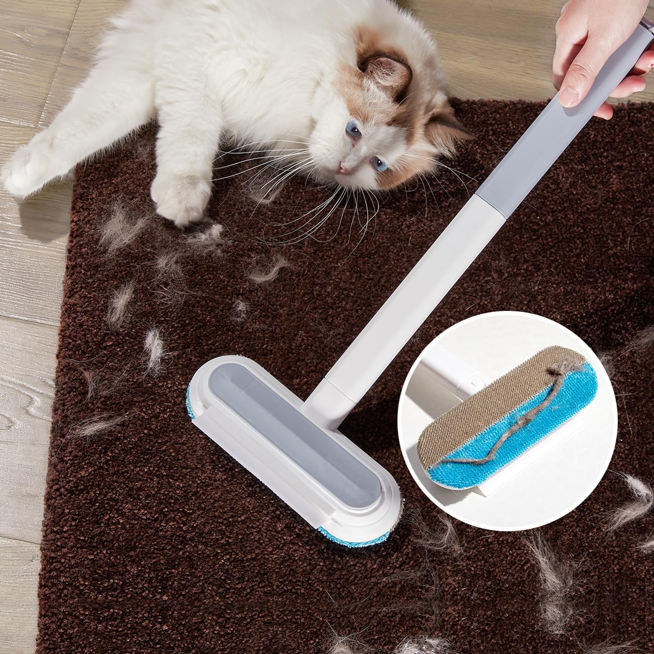 Cat Hair Remover Furniture,Dog Hair Remover for Couch,Reusable Lint Roller,Pet Hair Removal Tool,Carpet Rake for Pet Hair Removal