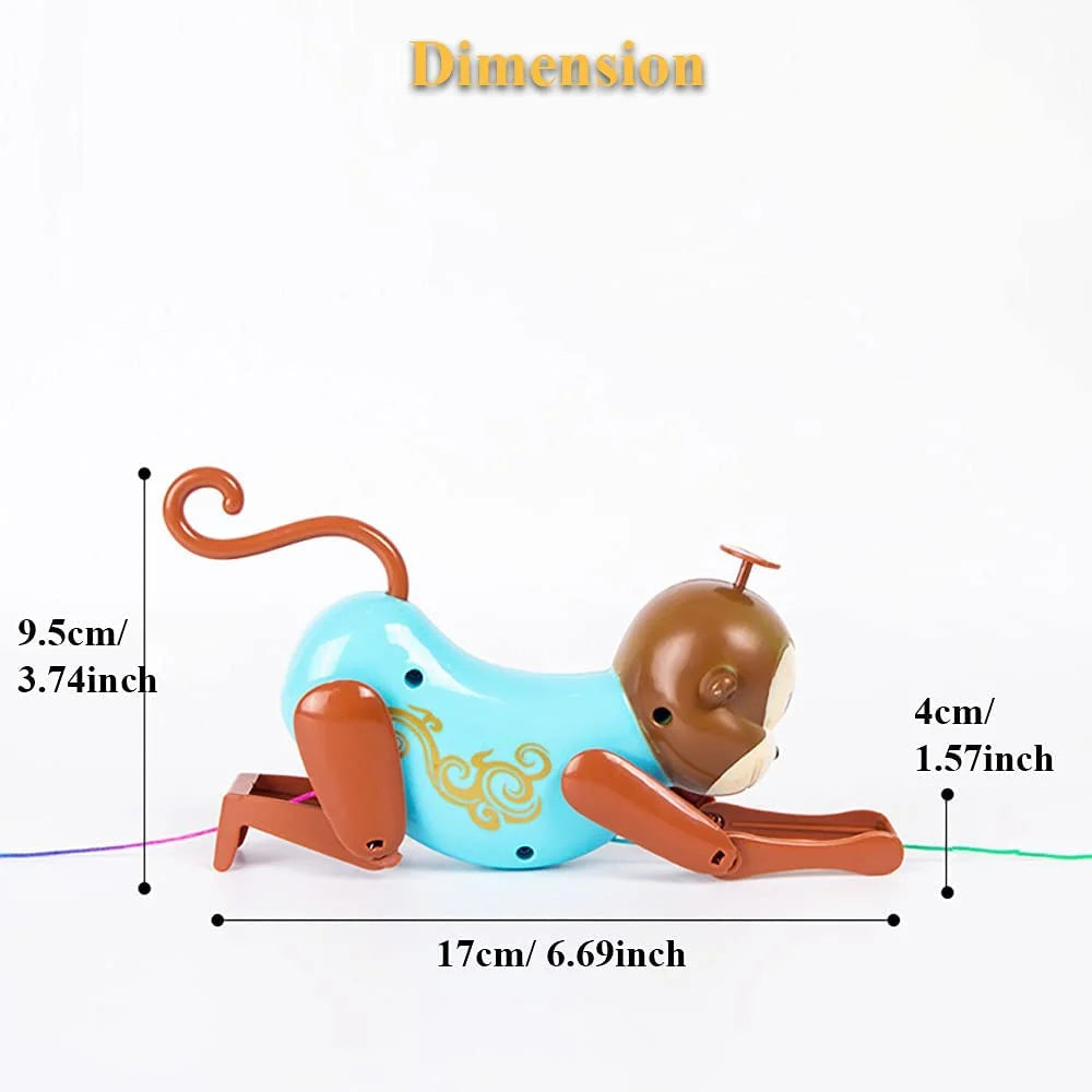 Rope-Climbing Monkey Toy with Sound Effect for Kids (Pink) Y56592