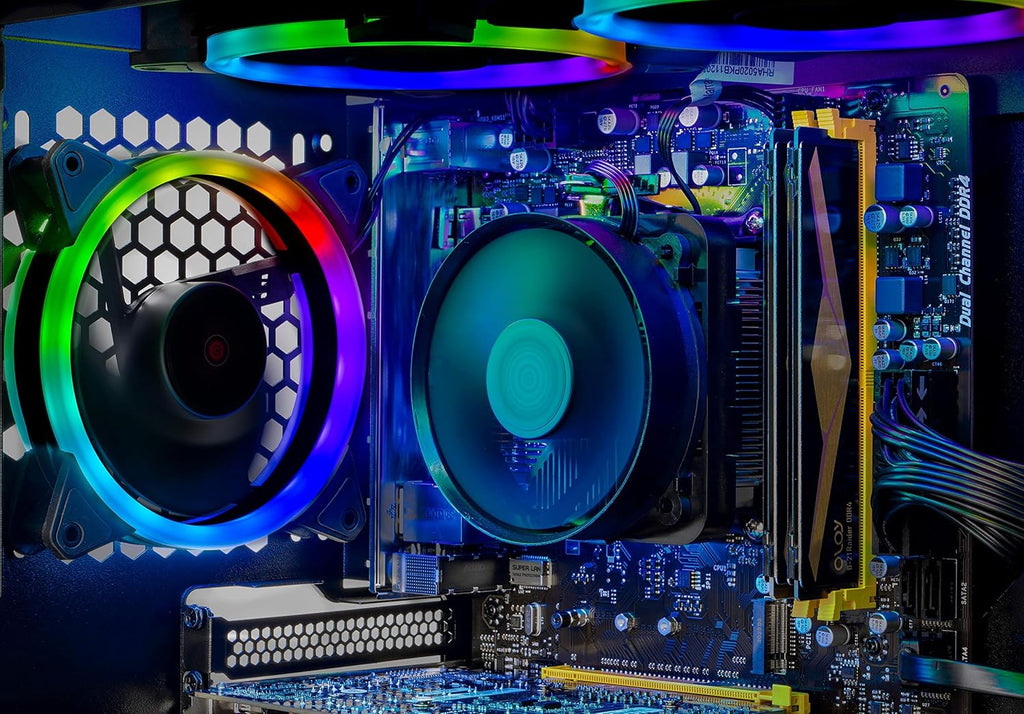 Skytech Shadow 3.0 Gaming PC Desktop, AMD Ryzen 5 3600, RTX 3060 Ti, 16GB DDR4, 1TB NVMe SSD Y417888