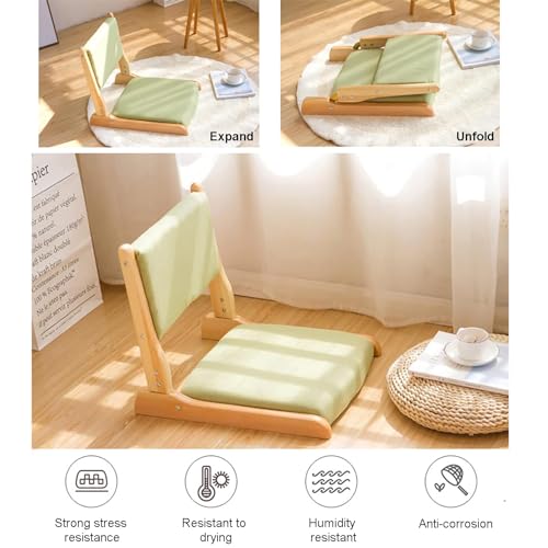 Tatami Floor Chair Japanese Style Legless Meditation Chair Portable Foldable I759856