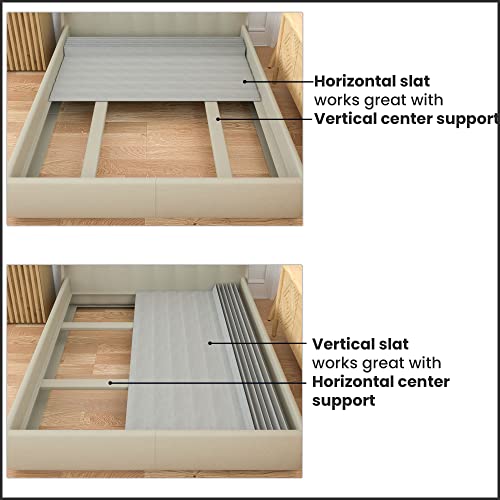 Twin XL Grey 0.75-Inch Heavy Duty Wooden Bunkie Board with Cover V119228