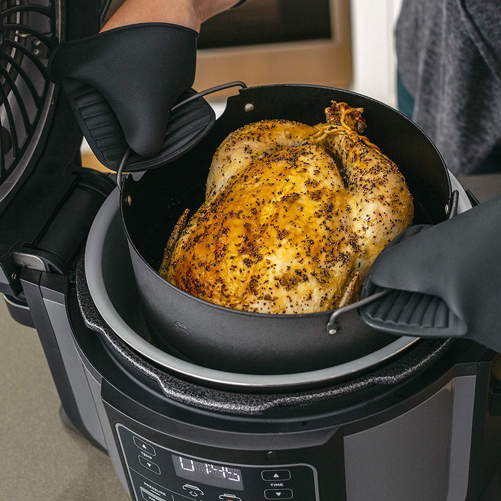 Ninja OP302 Foodi 6.5 Quart Pressure Cooker & Air Fryer, Black/Gray (Refurbished) H985547