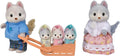 Calico Critters Husky Family, Set of 5 Collectible Doll Figures
