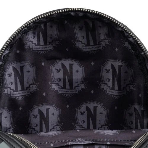 Wednesday Addams Nevermore Academy Loungefly Mini-Backpack Y618