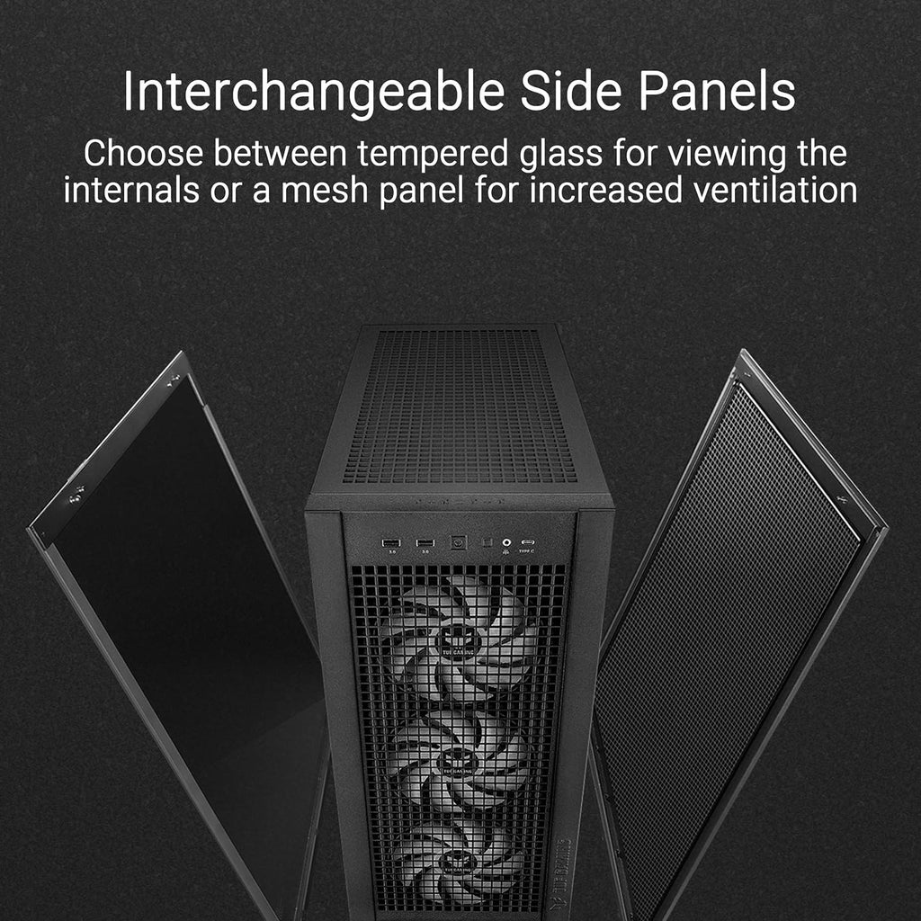 ASUS TUF Gaming GT302 ARGB ATX Mid-Tower PC Case, Black K34131