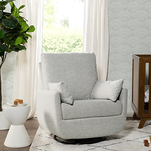 DaVinci Juno Swivel Glider in Ivory Boucle, Greenguard Gold Certified A96424