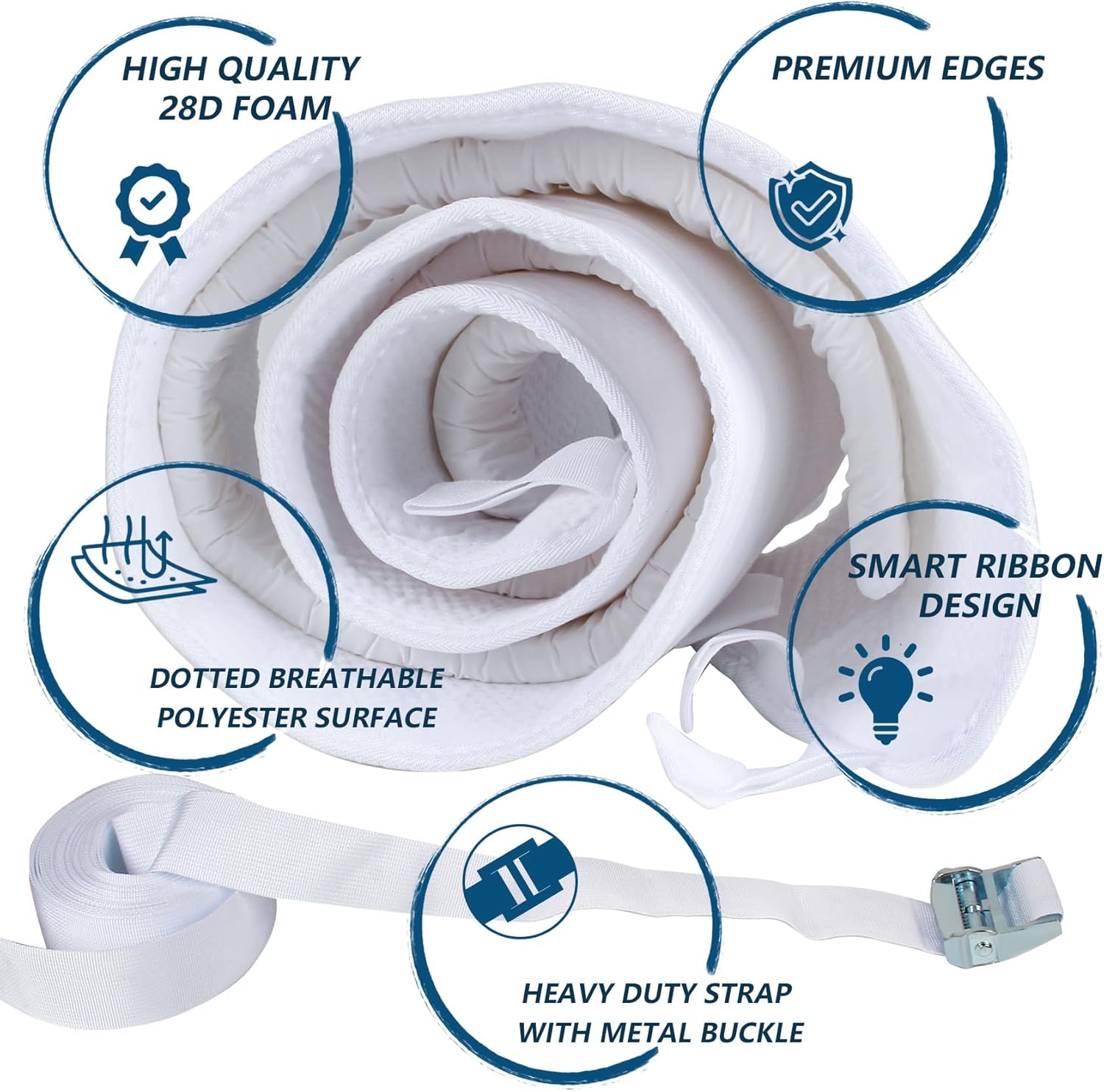 Bed Bridge for Split King Adjustable, Twin to King Converter Kit with Non-Slip 12" Design Q47796