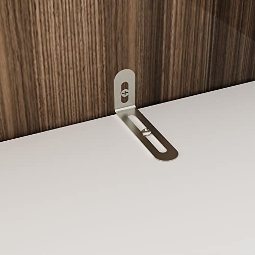 FAMAPY 2 Door Wardrobe Closet with Hanging Rod, White S203963