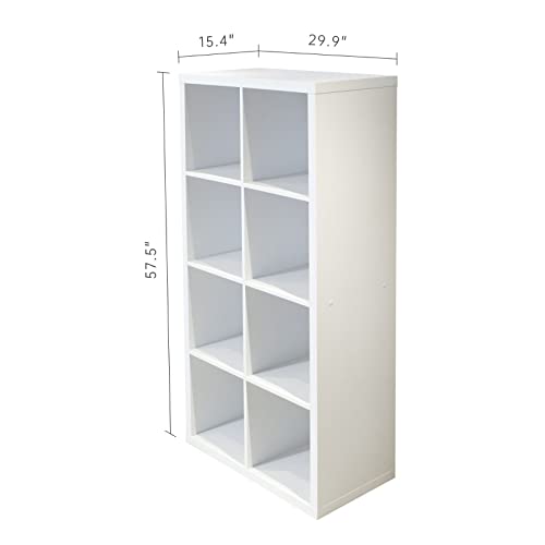 8-cube Storage Organizer, Open Back Bookcase Shelf P8331