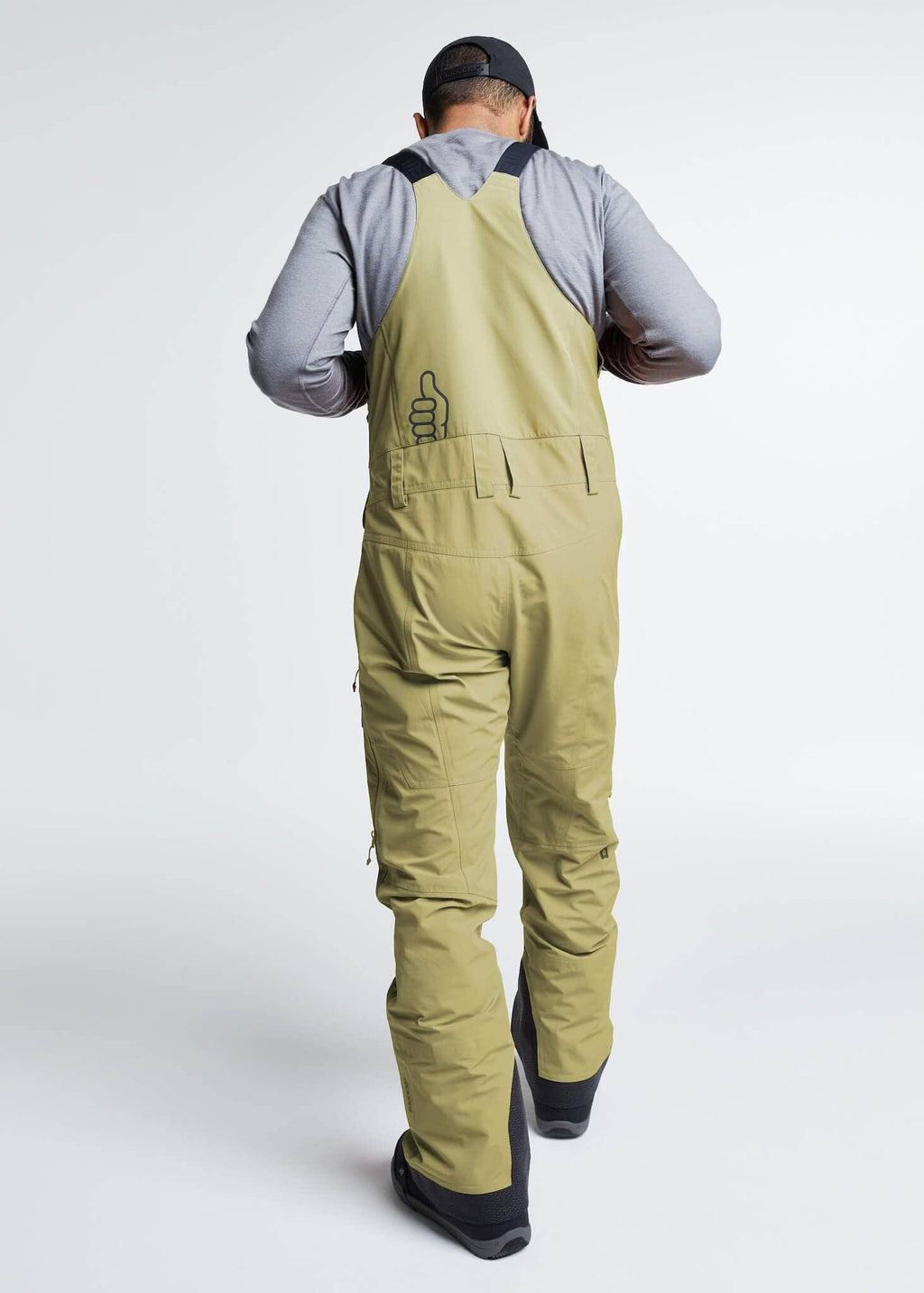 Trew Gear Men's TREWth Ski & Snowboard Bibs Basalt M P286
