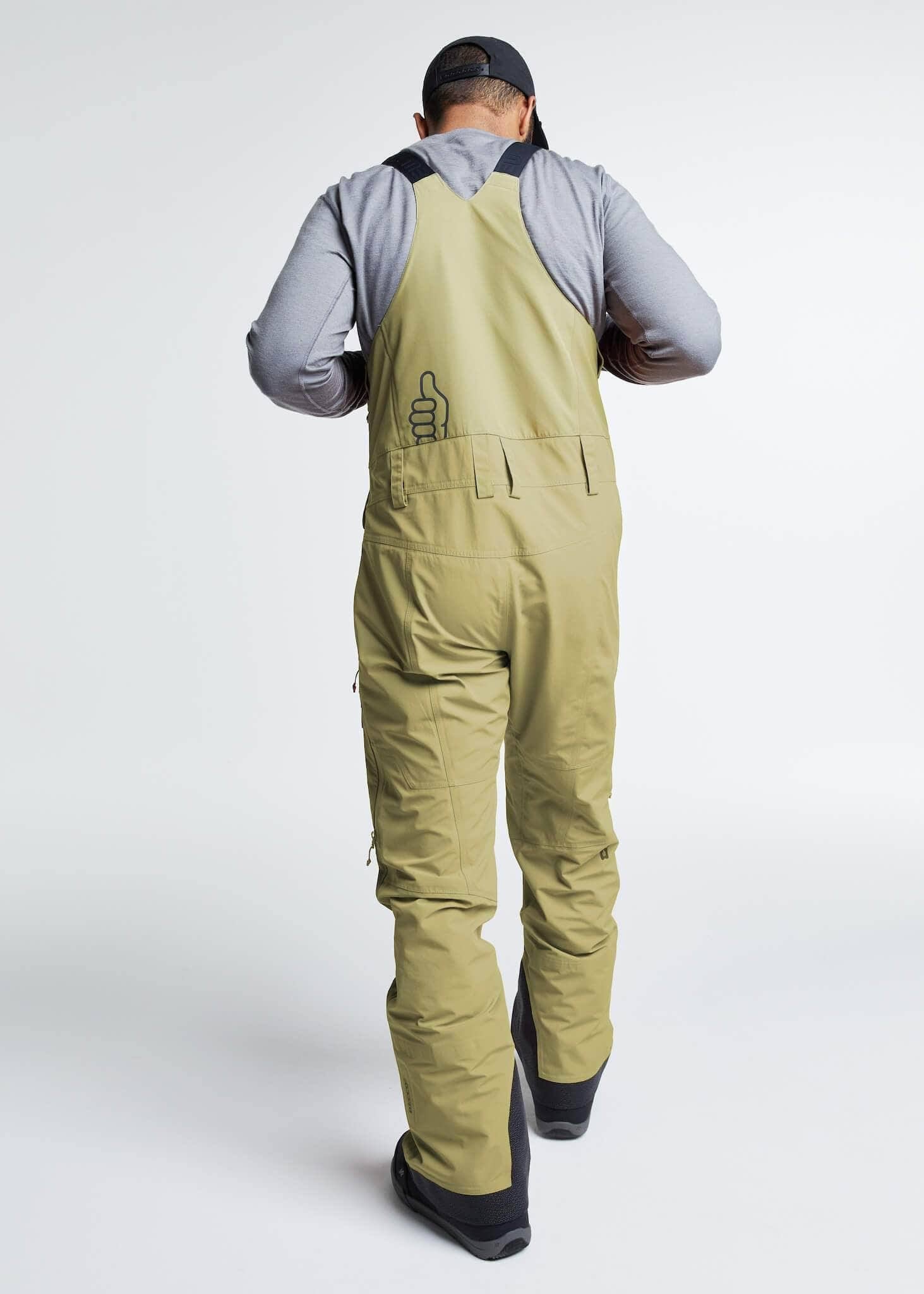 Trew Gear Men's TREWth Ski & Snowboard Bibs Basalt M P286