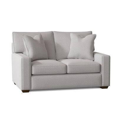Brisa 58x22 Recessed Arm Loveseat Body Fabric: Sustain Lucky Fog