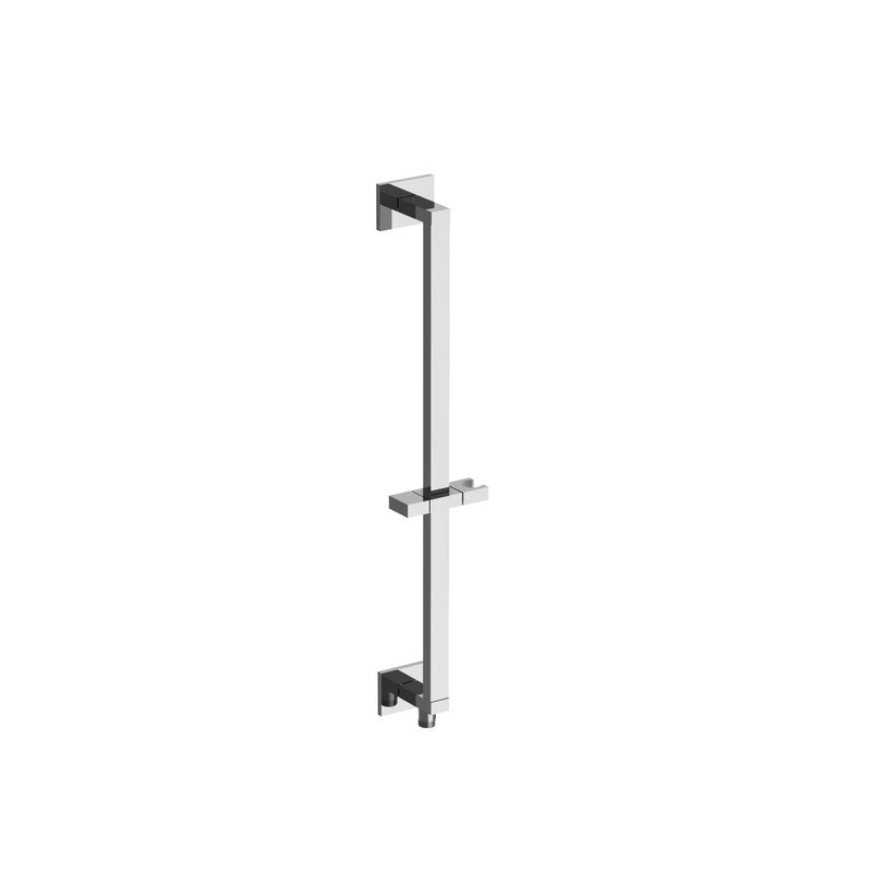 Isenberg 160.601024A Universal Fixtures Square Shower Slide Bar with Integrated Wall Elbow