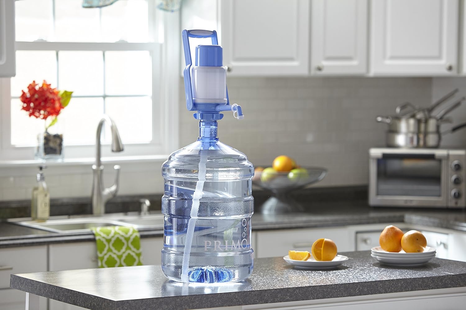 Primo Portable Bottle Pump Water Dispenser for 3 or 5 Gallon Jugs P47760
