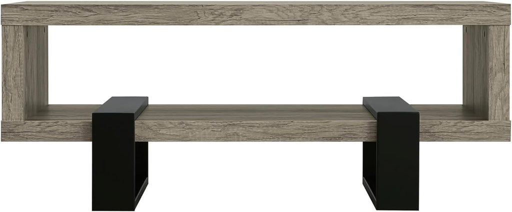 Grey Driftwood 1-Shelf Coffee Table L6213