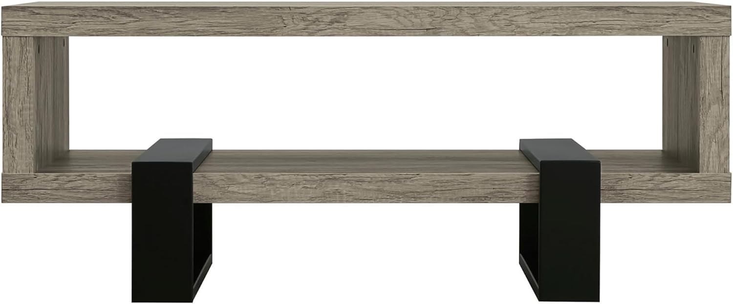 Grey Driftwood 1-Shelf Coffee Table L6213
