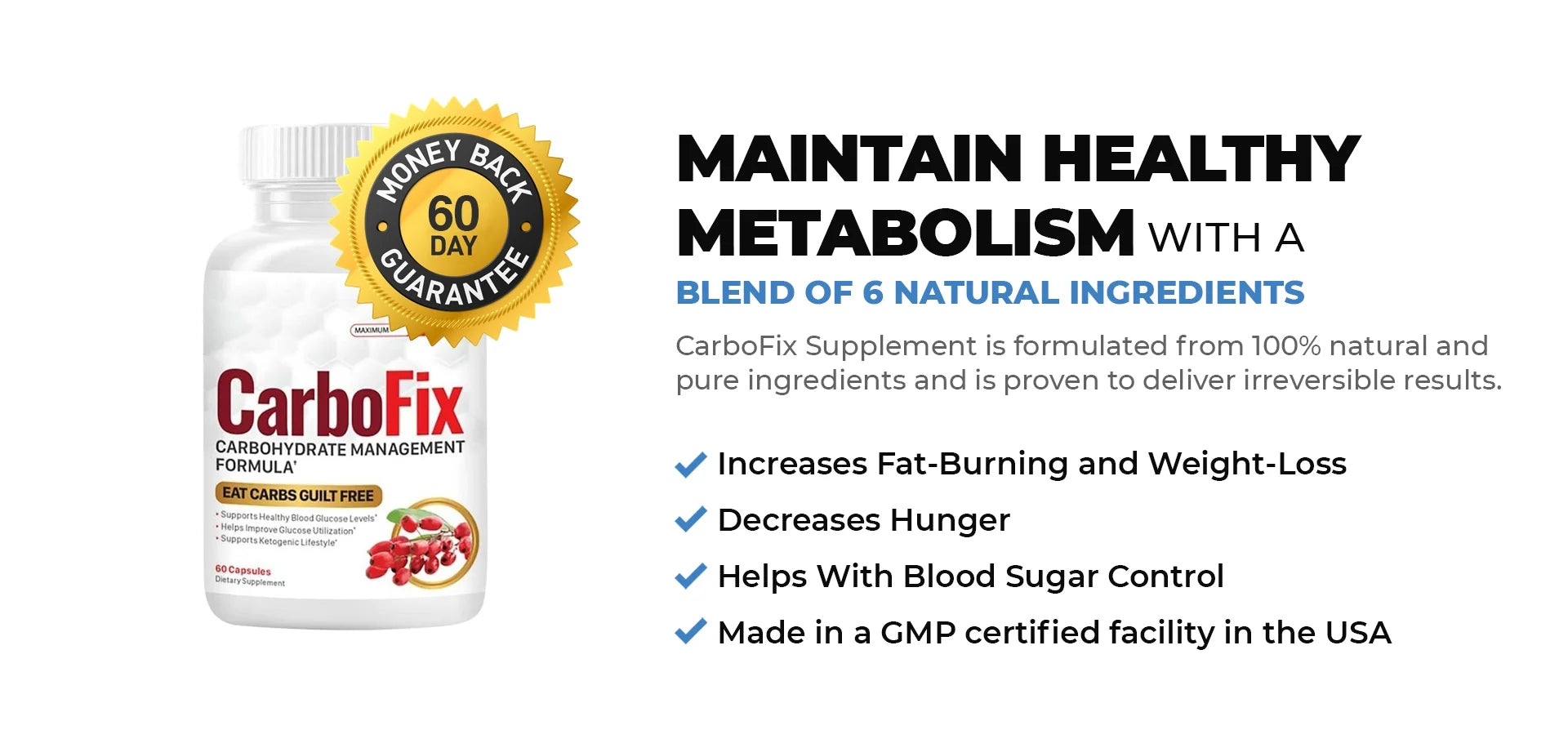 Carbofix Pills Supplement (2 Pack, 120 Capsules) A33984
