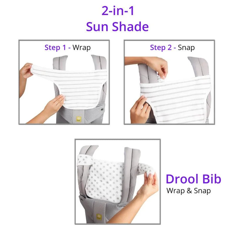 Baby Preferred® 2-in-1 Drool and Teething Bibs for Infantino Flip 4-in-1 Carrier S900