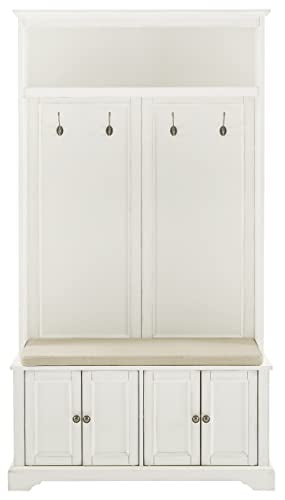 Crosley Furniture Holbrook Hall Tree, Distressed White F286