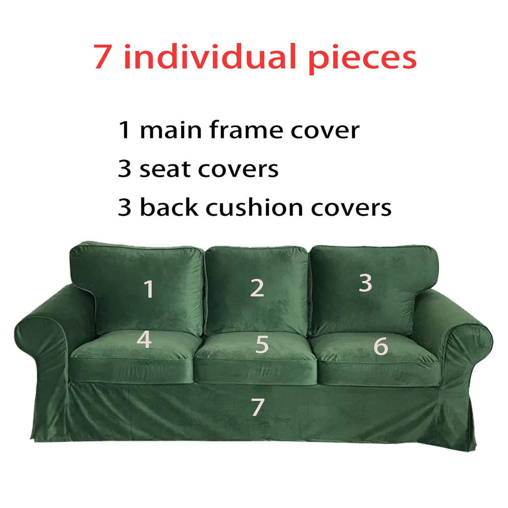 Custom Made Replacement Ektorp 3 Seat Sectional Sofa Cover Slipcover I998