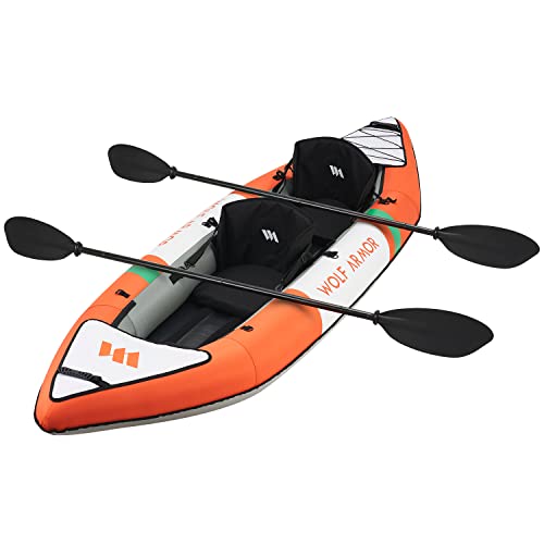 Inflatable Touring Kayak 2 Person with EVA Padded Seats H47370