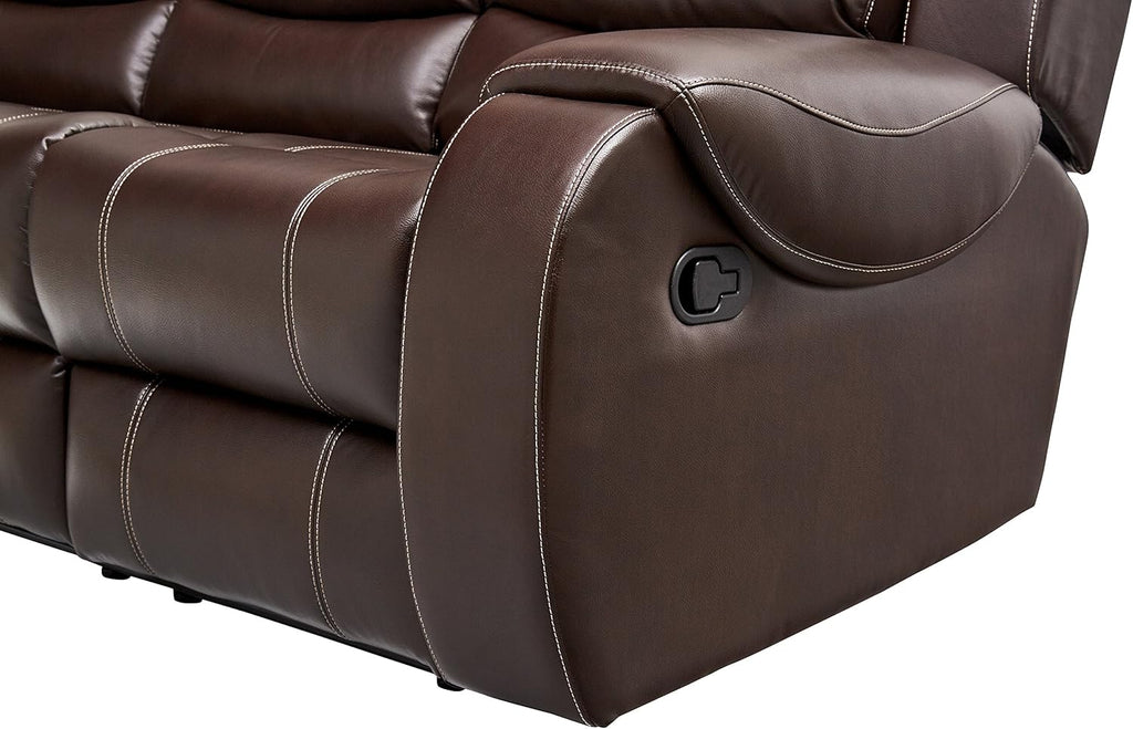 Cambridge Clark Two Piece Sofa and Loveseat Set, Brown R558