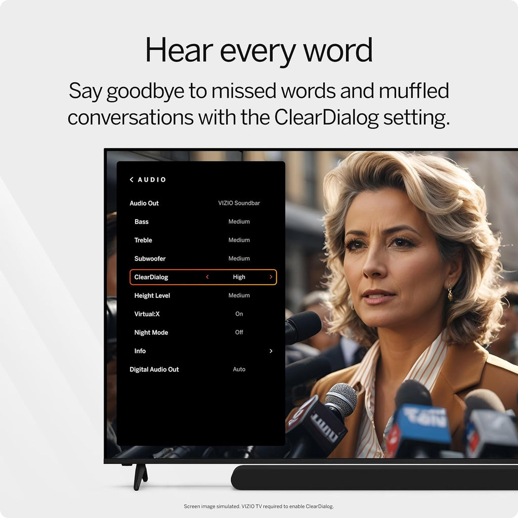 VIZIO 2.1 Soundbar with Wireless Subwoofer, Dolby Atmos, Bluetooth – SV210M-0808 O8947