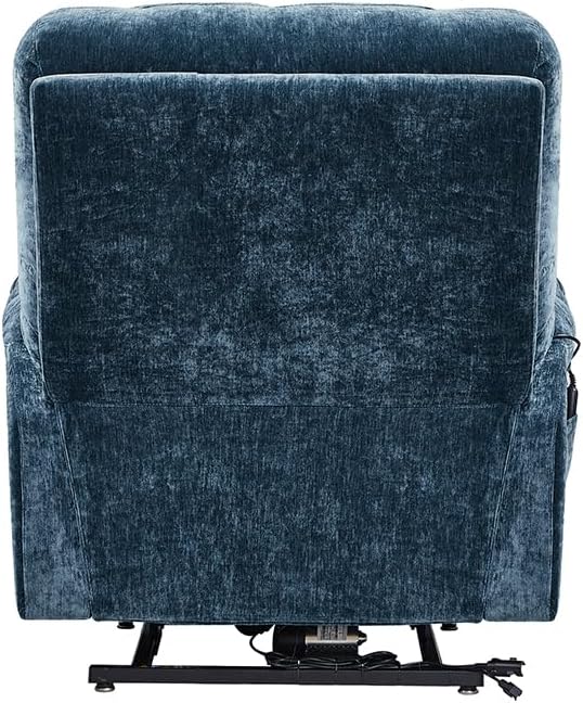 Power Lift Recliner Chair for Elderly, Dual Motor, Blue G4779