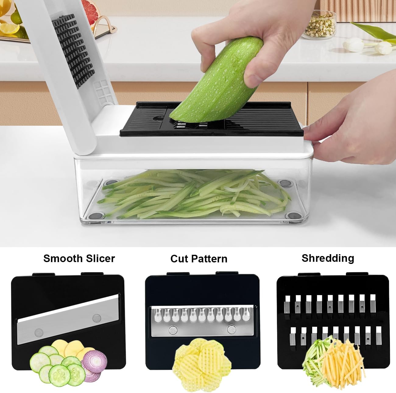 Vegetable Chopper Slicer Onion Dicer with Container D43308