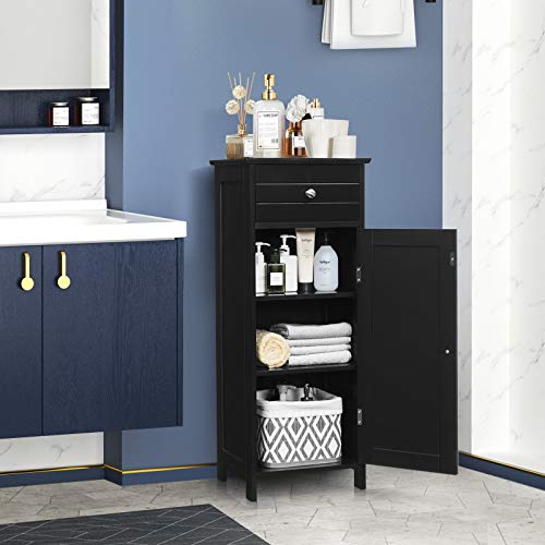 Bathroom Storage Cabinet, Black Q516395