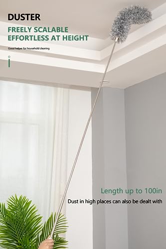 SetSail 100-inch Extra-Long Duster with Extension Pole, Bendable Microfiber Head U6432