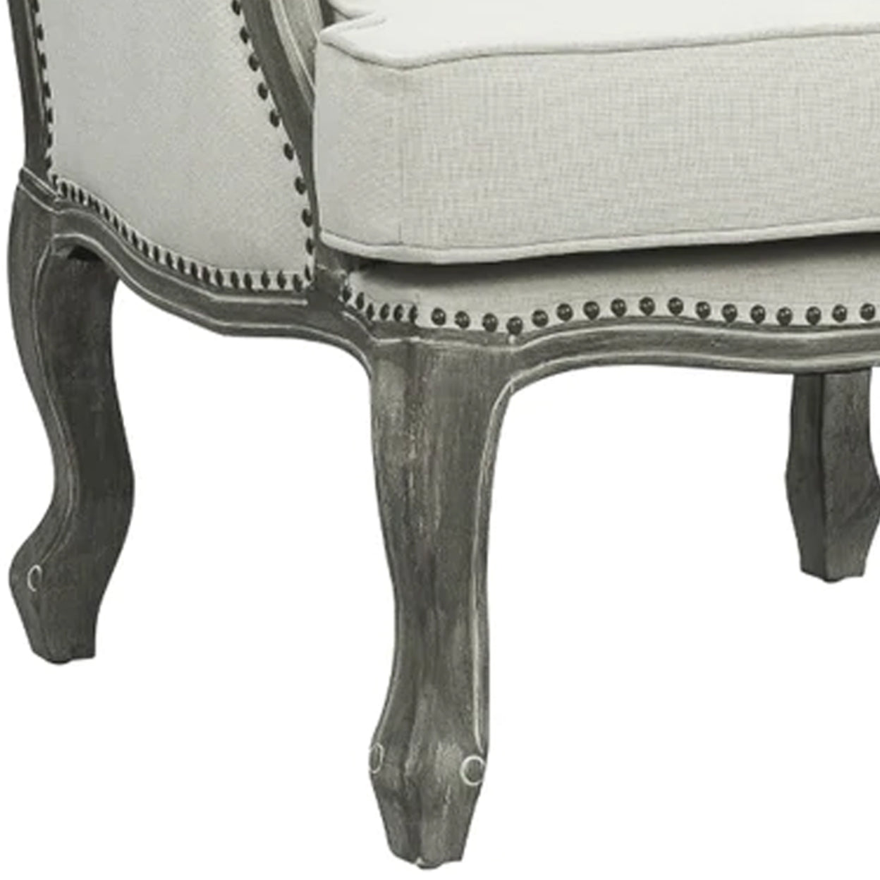 Warn 39 Inch Classic Accent Chair, Cream N440