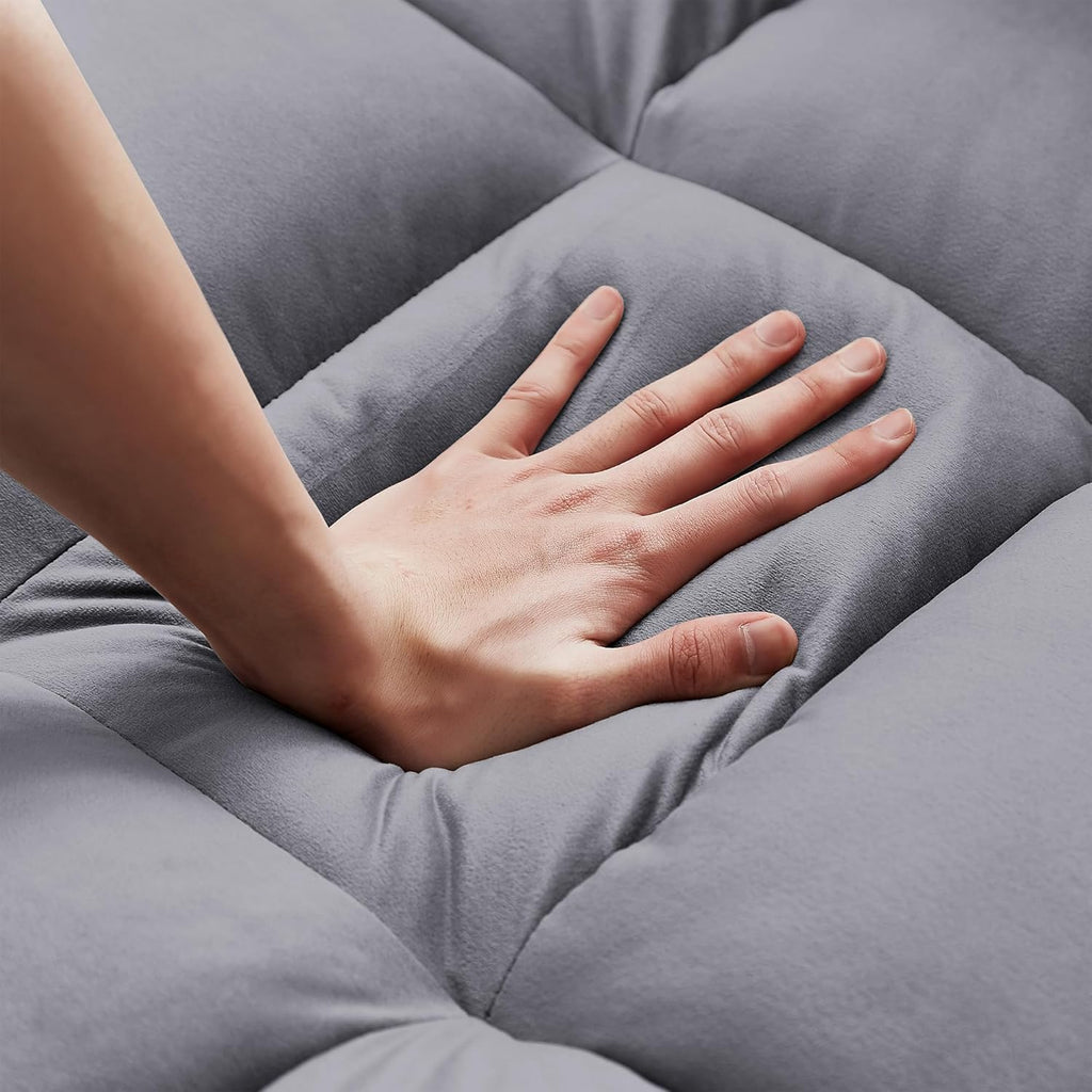 3 in 1 Tufted Convertible Sleeper Sofa Bed Modern Velvet Futon Loveseat M842