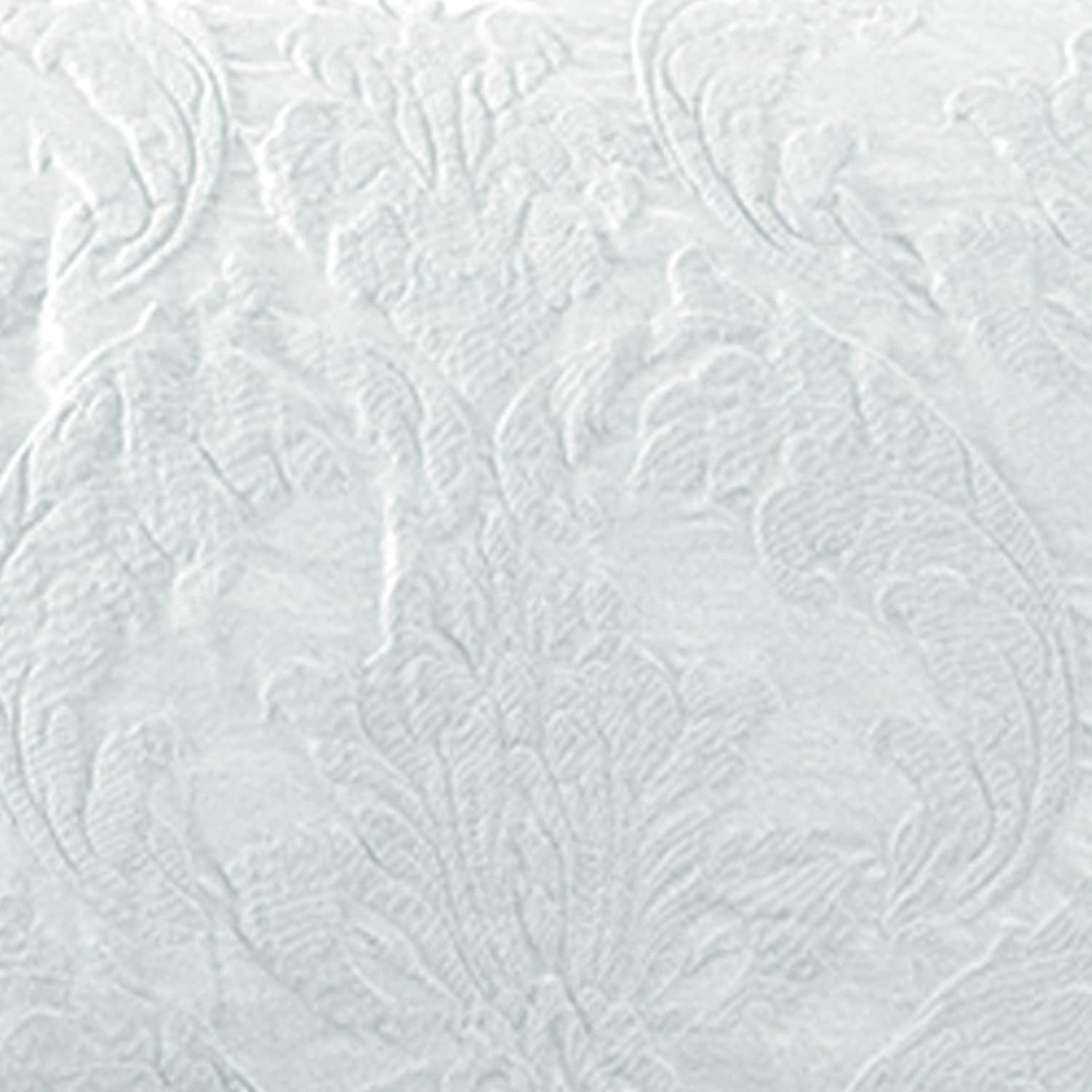 Matelasse Damask Loveseat Furniture Cover, Box Cushion, White M7041