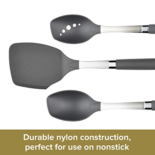 Anolon SureGrip Nonstick Kitchen Utensil Set, 5 Piece, Graphite S7615