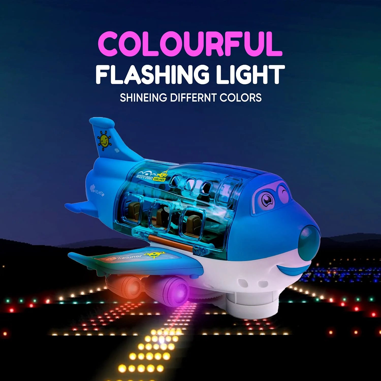 Airplane Toys for Kids with LED Lights and Sounds, Ages 3-12 K31111