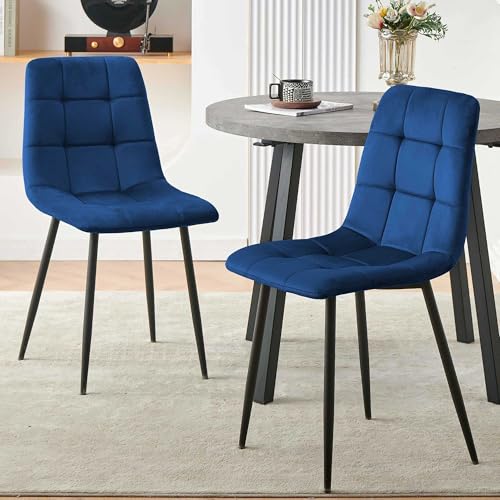 Modern 4-Person Round Dining Table Set with 4 Grey Chairs U158