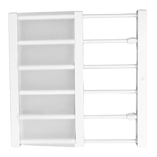 Pssopp Tension Rod Shelf, 16.5in Adjustable for Cabinet Wardrobe Y5591