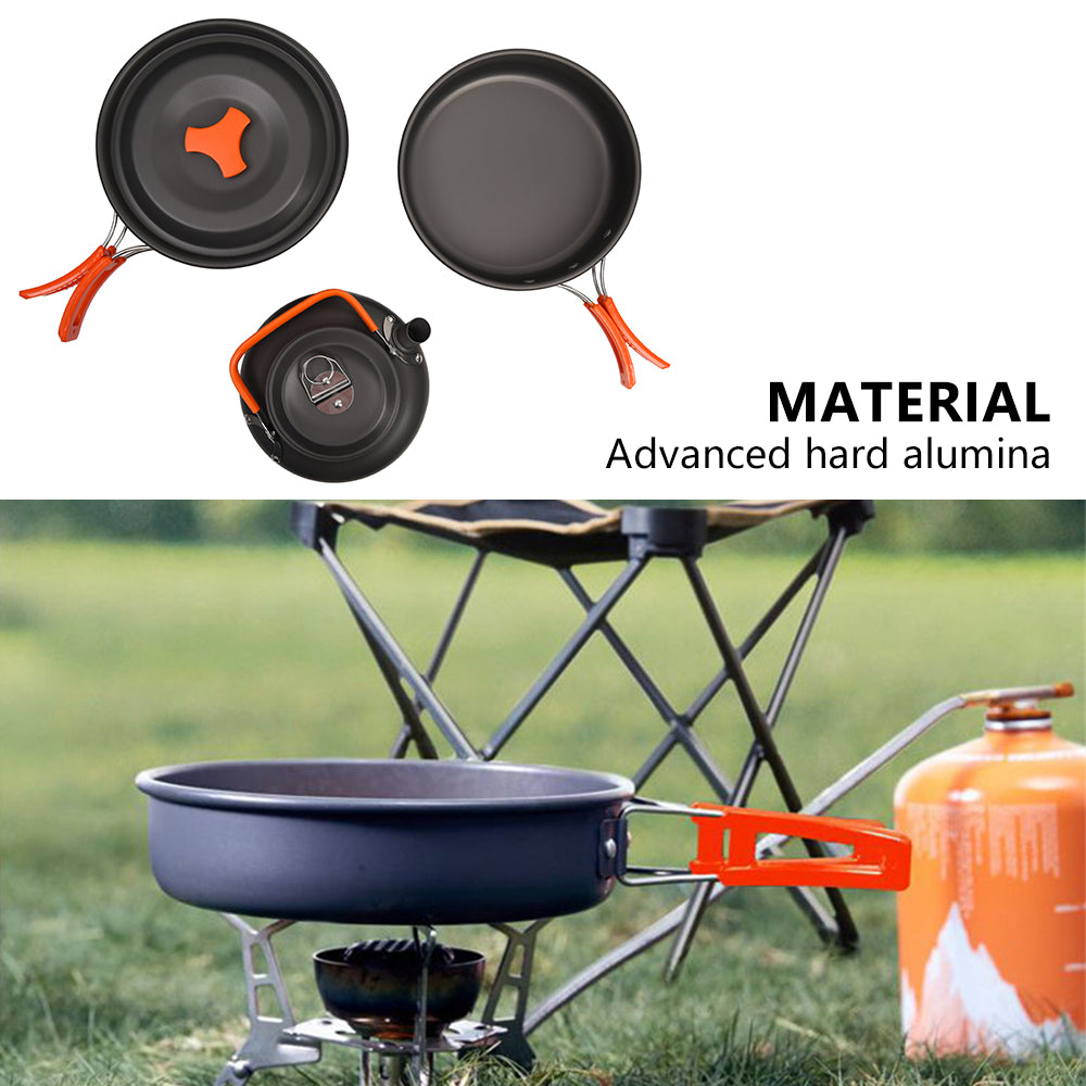 ZTOO 10 Piece Aluminum Camping Mess Kit W331