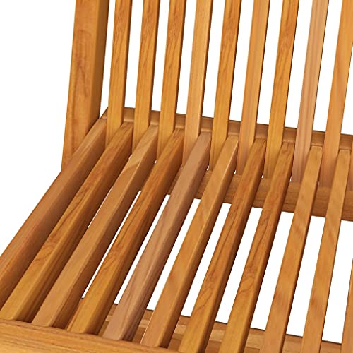 Teak Folding Patio Chairs with Taupe Cushions, 8 pcs P630887
