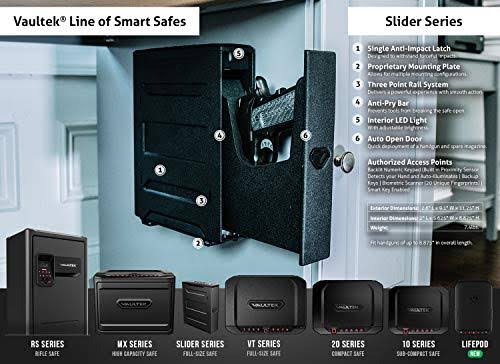 Vaultek Biometric Bluetooth Slider Safe H910
