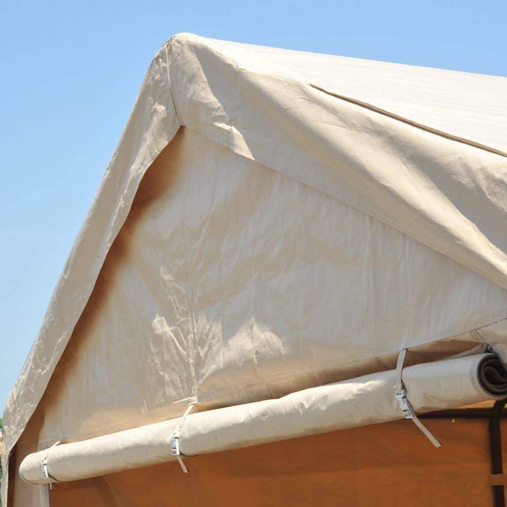 Abba Patio 10 x 20 ft Heavy Duty Beige Carport K61240