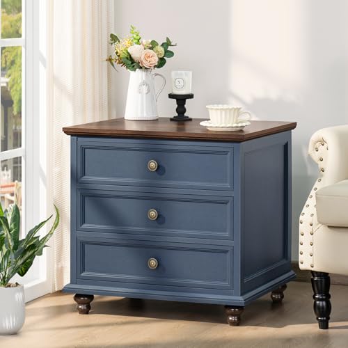 Farmhouse Coffee Table Set of 3 with Charging Station and Hidden Storage G877931