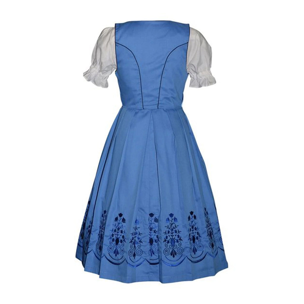 Dirndl Trachten Haus 3 Piece Cotton Dirndl Dress for Women and Girls - Sky Blue I39163