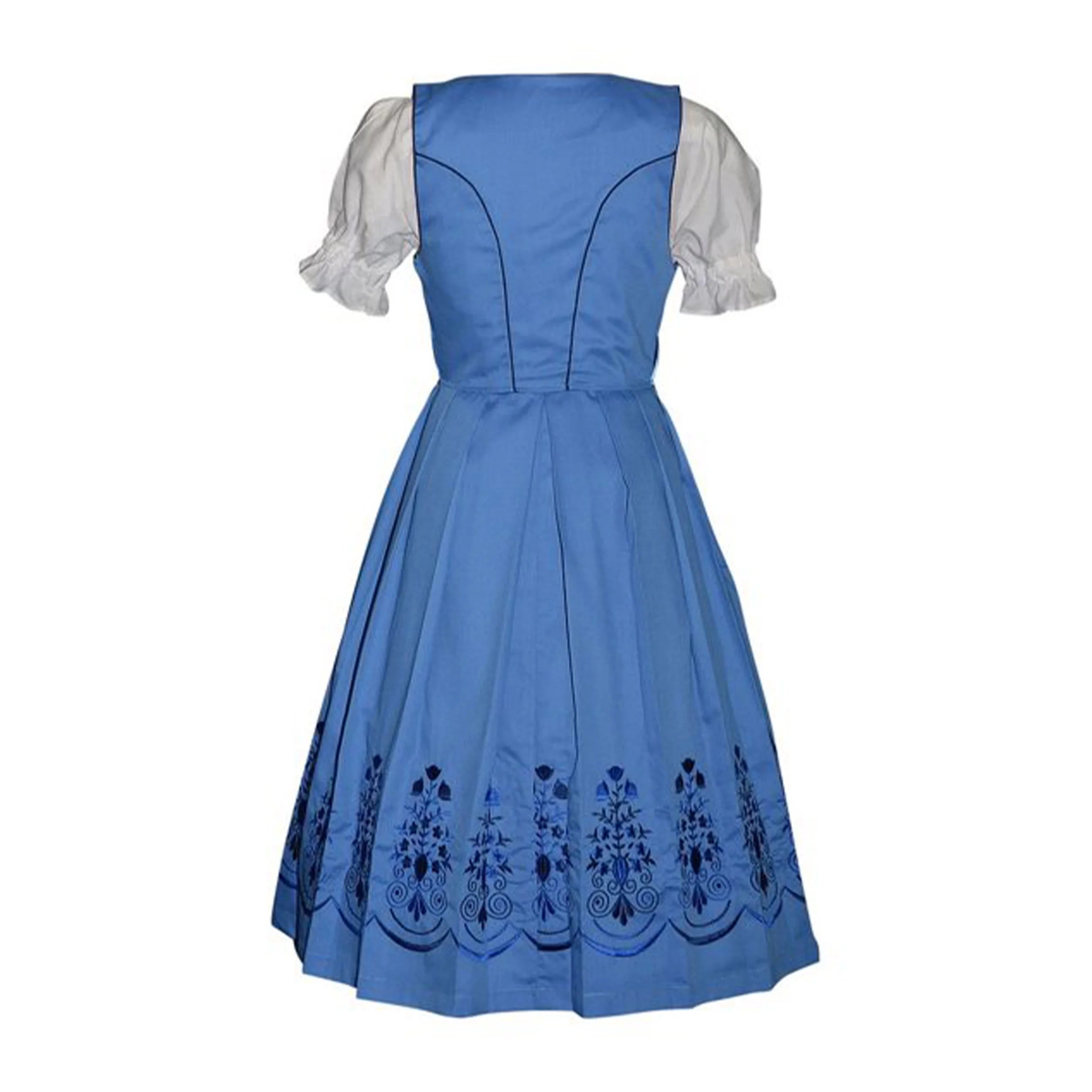Dirndl Trachten Haus 3 Piece Cotton Dirndl Dress for Women and Girls - Sky Blue I39163