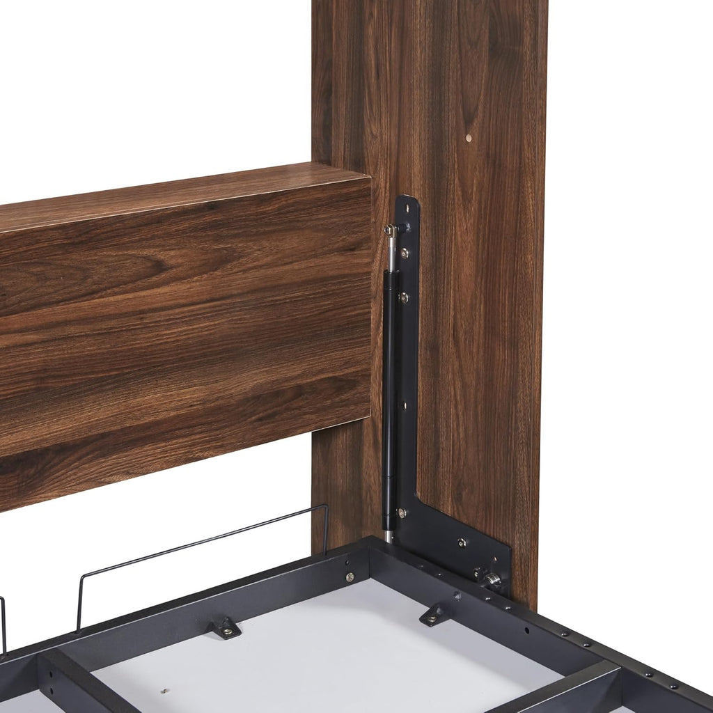Harper & Bright Designs Twin Murphy Bed with Storage Drawers, White E9318
